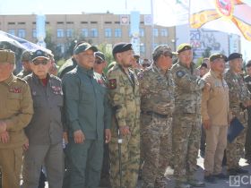 На главной площади Якутска чествовали ветеранов боевых действий
