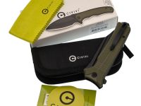 Складной нож CIVIVI Neurohaptic, сталь Nitro-V, рукоять G10, зеленый