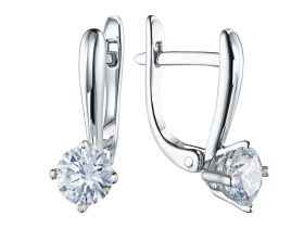 Серьги из белого золота э4712сг04200689