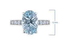 Кольцо из белого золота с и топазом э4709кц11240375_white