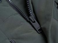 Утеплённая парка с капюшоном, Зеленый