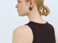 Базовый топ в рубчик, Коричневый