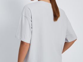 Футболка с принтом из хлопка