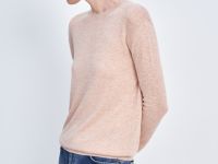 Джемпер прямого силуэта с округлым вырезом