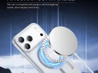 Чехол-накладка Keephone X-Crystal MagSafe для Apple iPhone 17 Pro пластиковый (прозрачный)