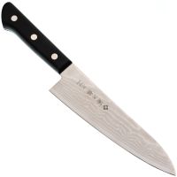 Кухонный Шеф нож Tojiro Western Knife F-332, сталь VG-10, рукоять стабилизированная древесина, черный