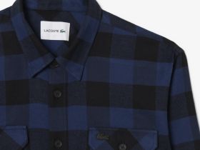 Мужская фланелевая рубашка-куртка Lacoste оверсайз
