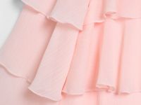 Платье мини А-силуэта с воланами, Оранжевый