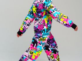 Комбинезон текстильный с полиуретановым покрытием для девочек