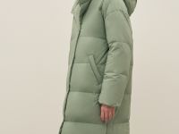 Пуховик с воротником-стойкой