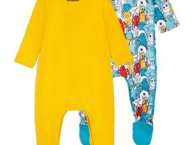 Комбинезон детский трикотажный для мальчиков, 2 шт в комплекте