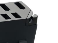 Набор кухонных ножей Okroshka Tartar в подставке, 5 ножей + ножницы, сталь 5cr15mov, рукоять сталь/пластик