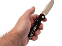 Складной нож Клык Техно, сталь N690, рукоять G10 черно-красный