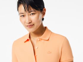 Женское поло Lacoste приталенного кроя из эластичного хлопка