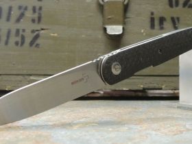 Нож складной Boker Plus LRF, сталь VG10 Satin Plain, рукоять карбон, 01BO079