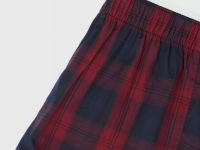 Текстильные трусы-боксеры в клетку, Синий