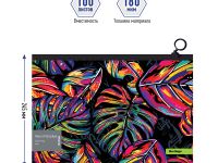 Папка-конверт на молнии Berlingo "Neon Paradise" А4, 180 мкм, с рисунком