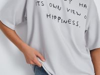 Футболка с принтом из хлопка