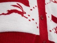 Кардиган с жаккардовым узором на пуговицах