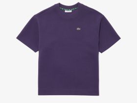 Женская футболка Lacoste оверсайз из органического хлопка