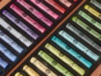 Набор сухой пастели Sennelier "A LECU" 50 цв классик, в деревянной коробке