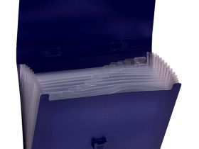 Папка-портфель 13 отделений OfficeSpace А4, 330*235*40 мм, 700 мкм, синий