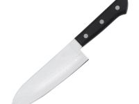 Кухонный Шеф нож Сантоку Tojiro Western Knife F-331, сталь VG-10, рукоять стабилизированная древесина, черный