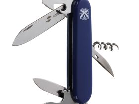 Нож перочинный Stinger 90 мм, 11 функций, синий, в блистере