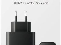 Сетевое зарядное устройство Samsung T6530 65Вт, 2xUSB Type-C, USB-A черный