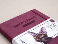 Скетчбук для маркеров Малевичъ "2SIDE" 15х21 см 40 л 220 г, двусторонняя бумага, бордовый