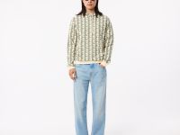 Мужская флисовая толстовка - худи Lacoste Monorgam