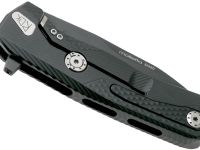 Нож складной LionSteel ROK A BB, сталь Black DLC-Coated Bhler M390, рукоять алюминий, чёрный