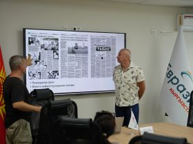 Секретарь СЖР Владимир Касютин принял участие в образовательной программе Медиашколы «Евразия» в Республике Кыргызстан