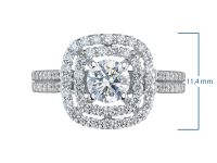 Кольцо из белого золота э0912кц03180300_white