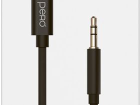 Кабель Pero MC-02 USB-C / mini-jack 1 м Чёрный