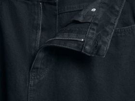 Джинсы Straight с накатом, Черный