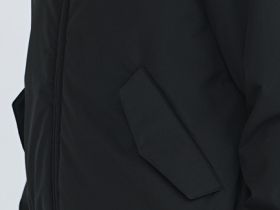 Утеплённая куртка с воротником-стойкой, Черный