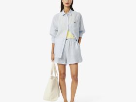 Женская рубашка Lacoste из льна