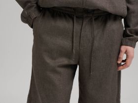 Шорты прямого кроя со льном