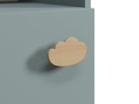 Стеллаж детский Тесси 37x145 Серо-зеленый