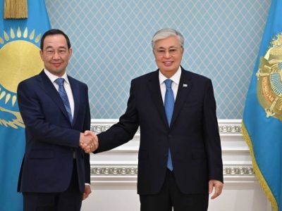 Глава Якутии Айсен Николаев встретился с президентом Казахстана Касым-Жомартом Токаевым