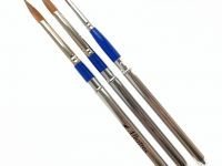 Кисть имитация колонка №3 круглая Альбатрос, в футляре