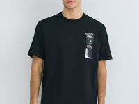 Футболка с принтом, Черный