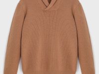 Джемпер прямого силуэта с воротником-стойкой