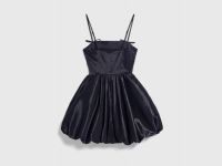 Платье на бретелях с бантами для девочек, Черный
