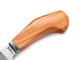 Нож с фиксированным клинком LionSteel Willy, сталь М390, рукоять оливковое дерево