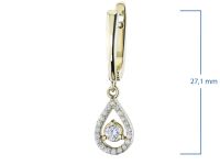 Серьги из желтого золота с бриллиантами э0301сг06162800