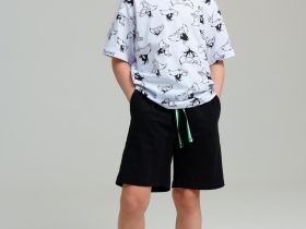 Комплект трикотажный для мальчиков: фуфайка (футболка), шорты