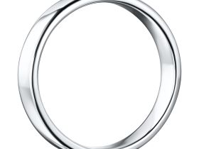 Гладкое кольцо из белого золота э4700кц01172200