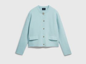 Кардиган из мягкой пряжи, Зеленый